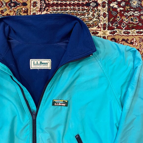 Women's vintage 90s L.L. Bean USA zip up windbreaker - Picture 2 of 3